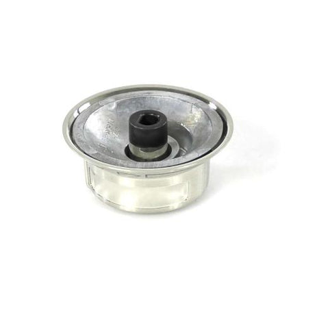 This is a genuine Electrolux 318569904 KNOB,TOP VALVE,STAINLESS,(5)