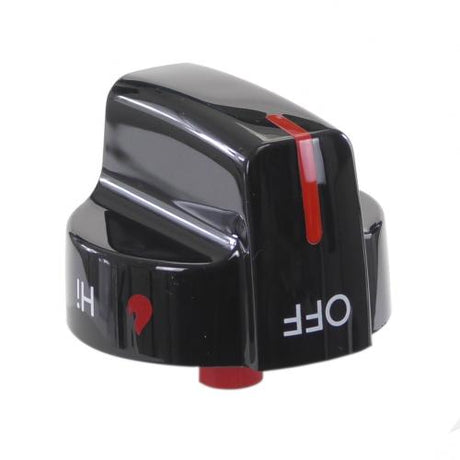 This is a genuine Electrolux 5304507386 KNOB,TOP VALVE,BLACK