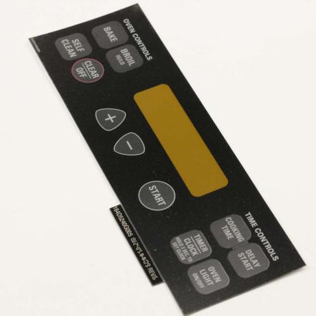 GE WB27T10587 FACEPLATE GRAPHICS ASM