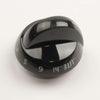 Electrolux 316220009 KNOB,TOP VALVE,BLACK,4