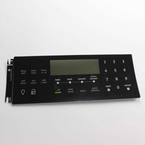 This is a genuine Electrolux 316419828 OVERLAY,CLOCK,BLACK,ES540