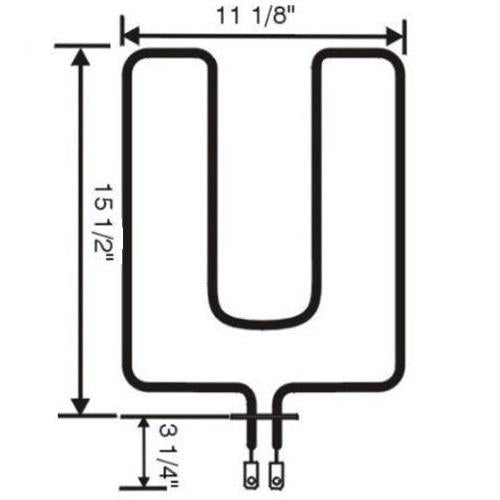 This is a genuine Electrolux 5303051140 ELEMENT,BROIL,2950 W