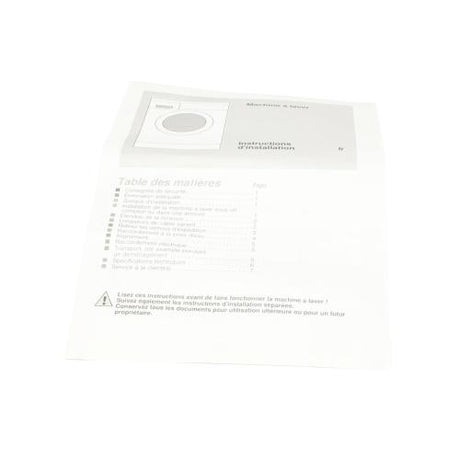 This is a genuine Bosch 00382305 INSTALLATION INSTRUC