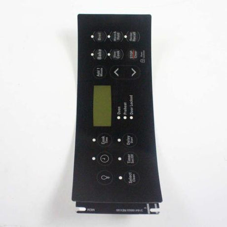 This is a genuine Electrolux 316419503 OVERLAY,CLOCK,BLACK,ES355