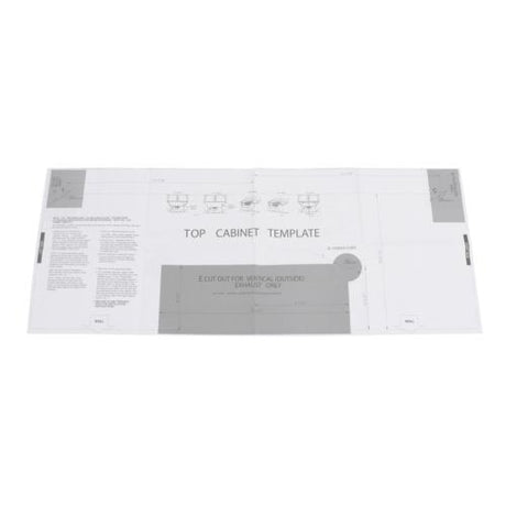 This is a genuine Midea 16170000A81646 TOP CABINET TEMPLATE