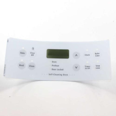 This is a genuine Electrolux 316220804 OVERLAY,CLOCK,WHITE,ES300