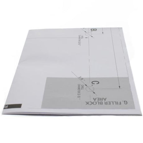 Midea 16170000A82918 OTR UPPER TEMPLATE