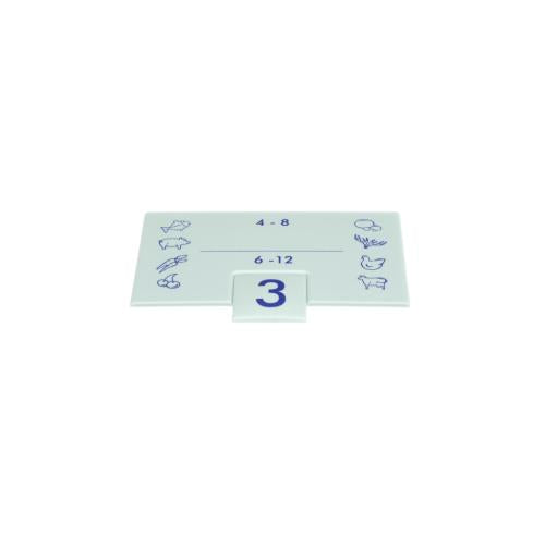Liebherr 743040200 LARGE FREEZER DRAWER PLAQUE