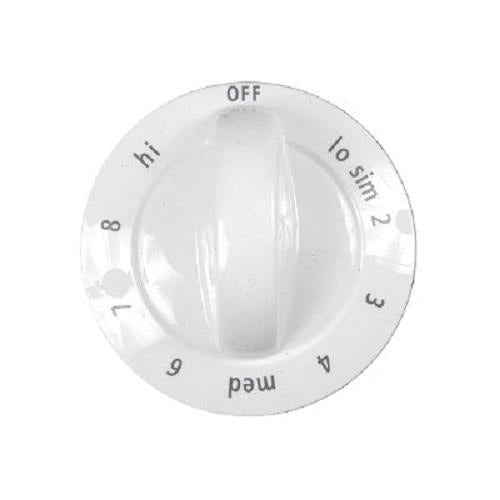 Electrolux 318196633 KNOB,CONTROL,WHITE