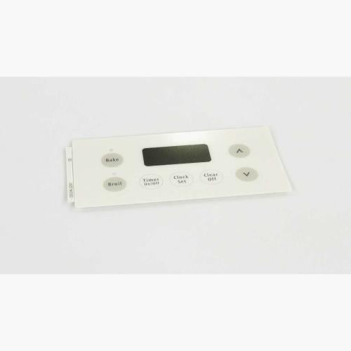 This is a genuine Electrolux 316220702 OVERLAY,CLOCK,BISQUE