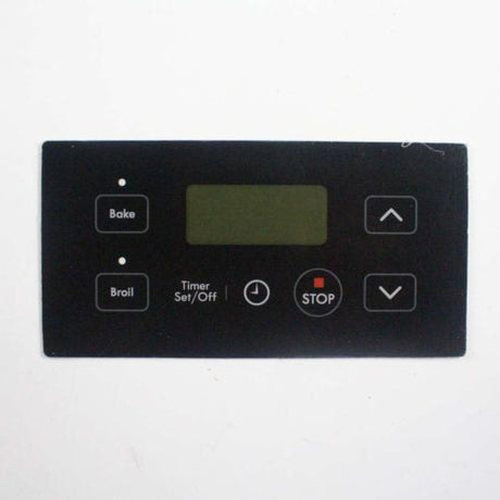 This is a genuine Electrolux 316354402 OVERLAY,CLOCK,BLACK