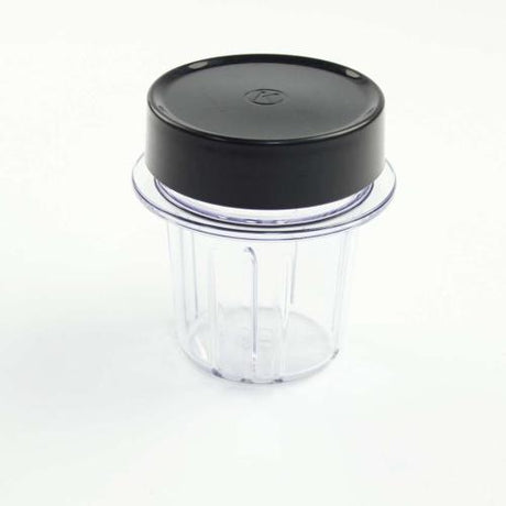 This is a genuine Delonghi KW714918 GLASS MILL JAR &amp; LID - BLACK