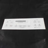GE WB27T11512 FACEPLATE GRAPHICS (WW)