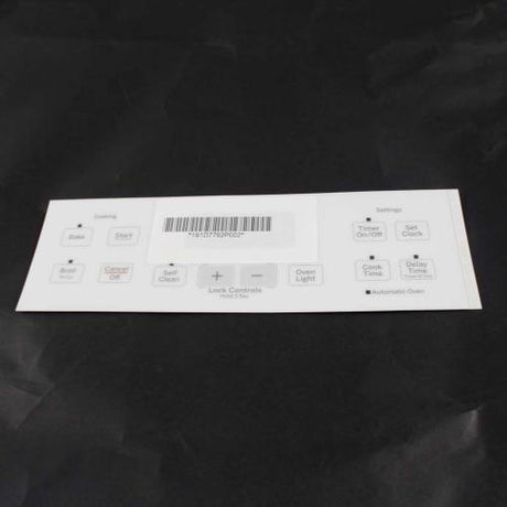 GE WB27T11512 FACEPLATE GRAPHICS (WW)