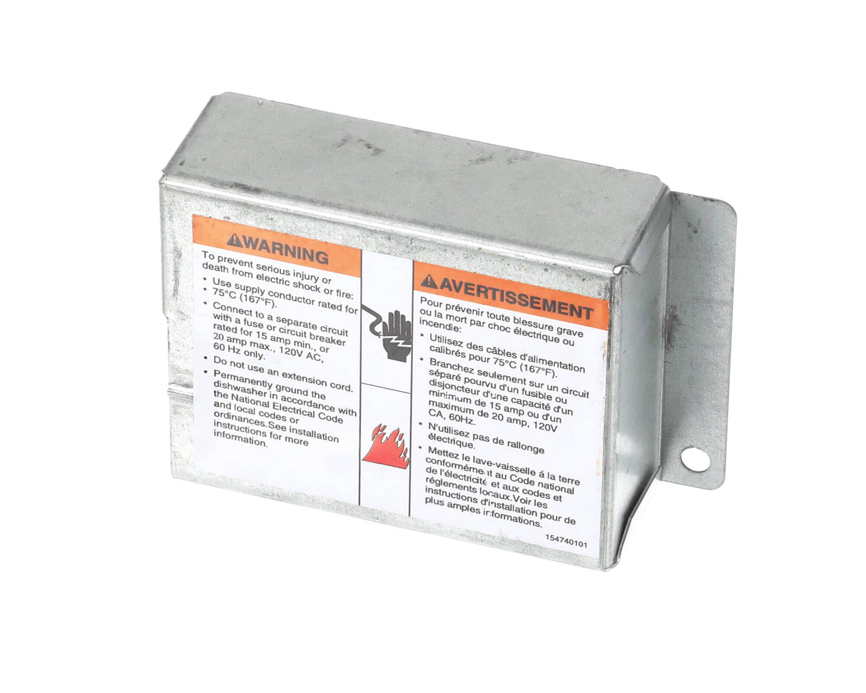 This is a genuine Electrolux 154758501 COVER,JUNCTION BOX,W/LABEL