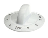 Electrolux 318196633 Knob,control,white