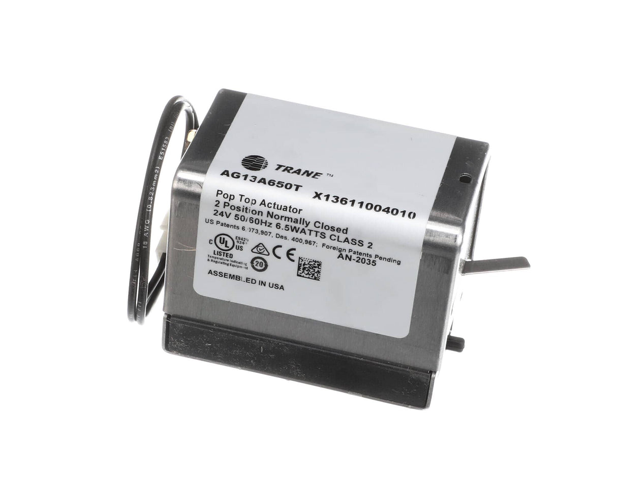 This is a genuine Trane ACT00316 ACTUATOR; N.C., 24VAC 50/60HZ