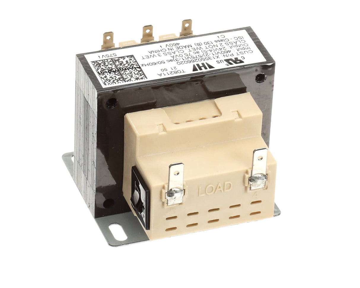 This is a genuine Trane TRR00826 TRANSFORMER, 75 VA, 460-575V P