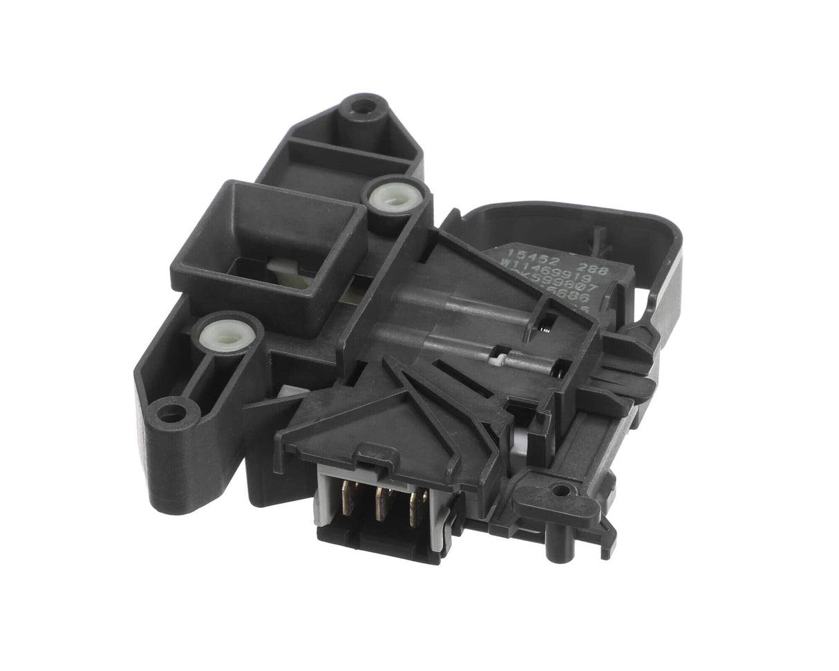 This is a genuine Whirlpool W11565030 HA15G JANUS-ROLD DOOR LOCK